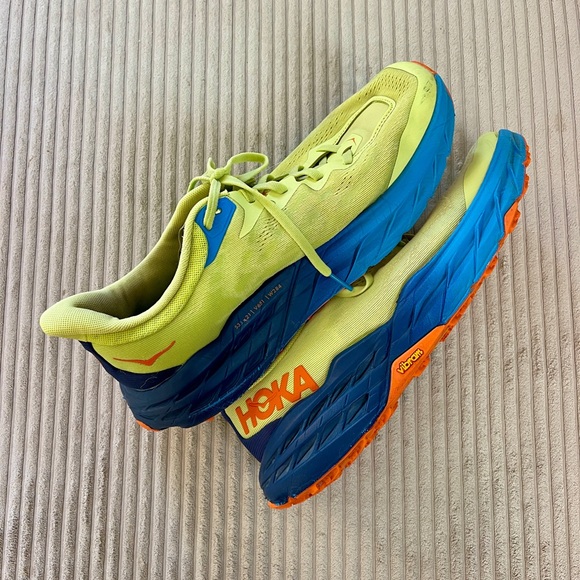 Hoka Speedgoat 5 Men's Trail Running Citrus Glow Vibrant Orange 11 2E Wide Size - Picture 6 of 9